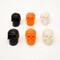 Halloween Skull Candle Set – 6-Pack of Gothic Skull-Shaped Candles – Spooky Halloween Décor